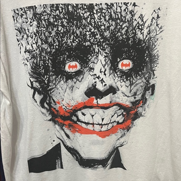 Batman Other - White DC Batman Joker Bats Large Shirt